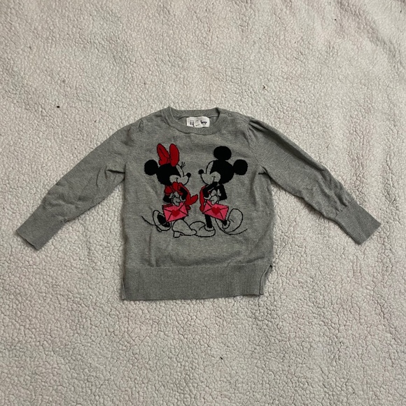 GAP Shirts & Tops Disney Toddler Girl Minnie Mouse Sweater Poshmark